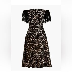 NWT J.Crew size 4 black lace dress